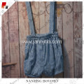 Washed Eyelet Child overalls Blue hot shorts